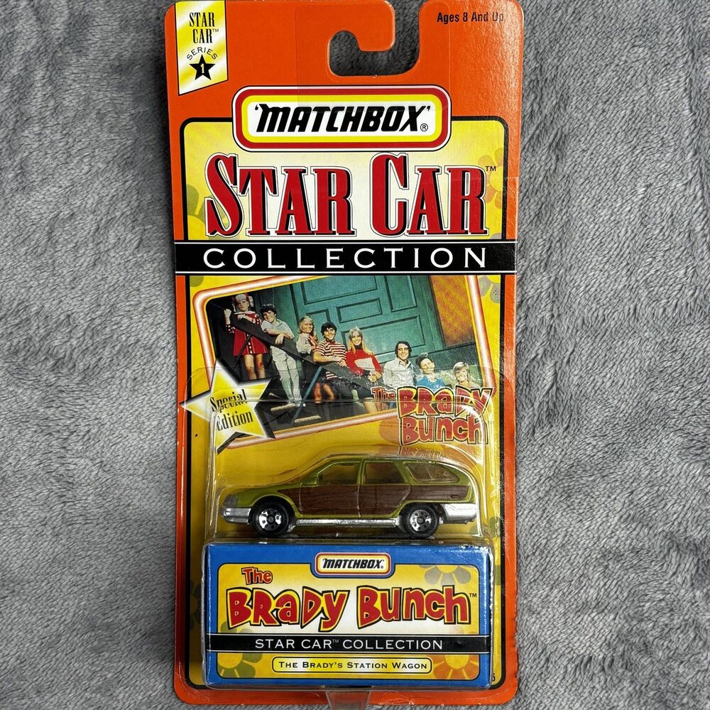 Vintage 1997 Matchbox Star Car The Brady Bunch‎ Station Wagon Diecast New Sealed